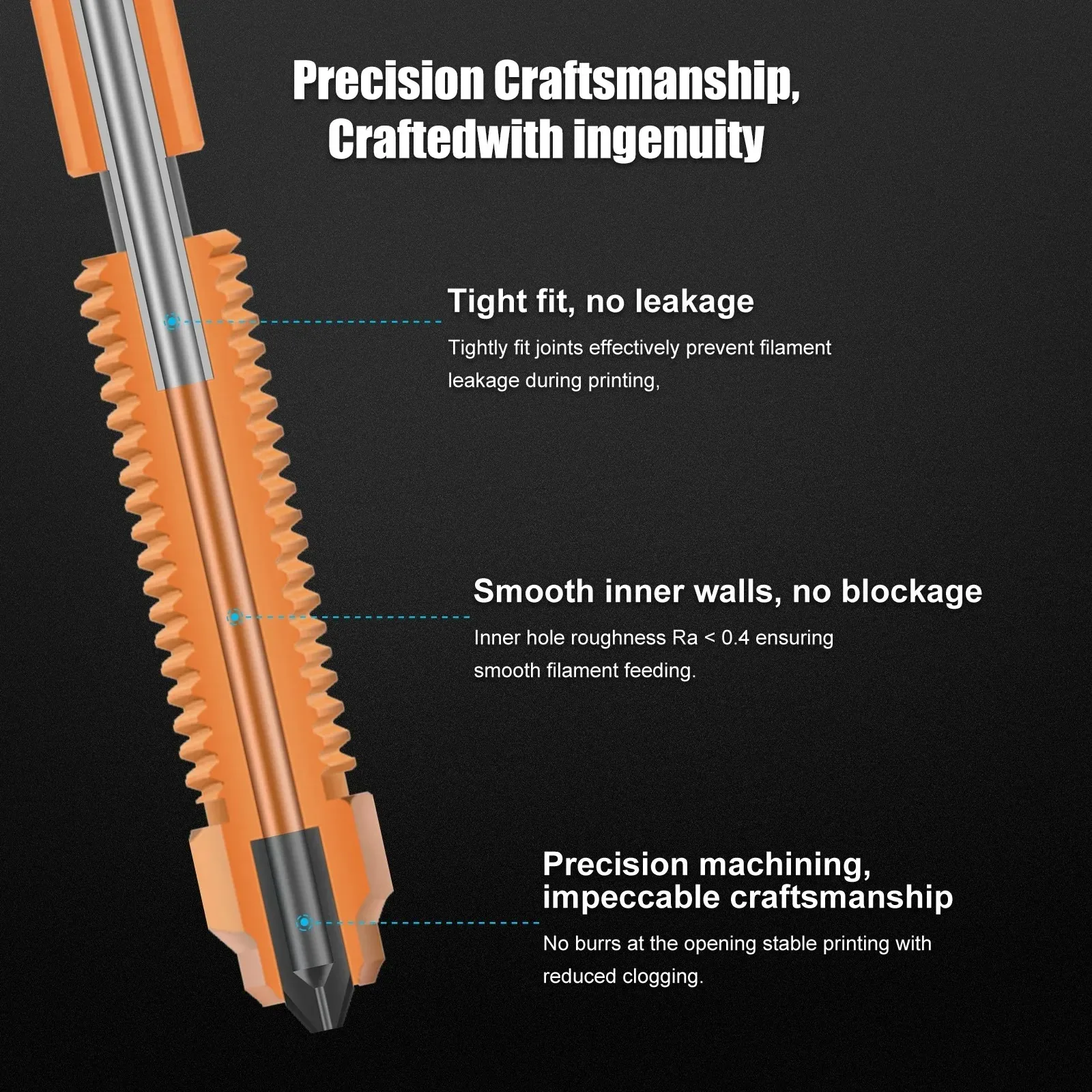 Creality K1C 깍지 올인원 하이 플로우 인쇄 업그레이드 퀵 스왑 깍지, K1 Max,K1C,Ender-3,V3 3D 프린터용, 0,4mm, 0,6mm, 0,8mm
