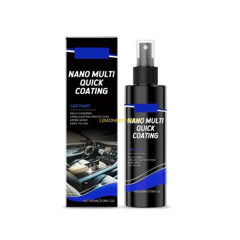 N80F Car Interior Cleaner with Fast Acting Formula 100ml Efficient Car Upholstery Cleaner Tool for Leather & Carpet