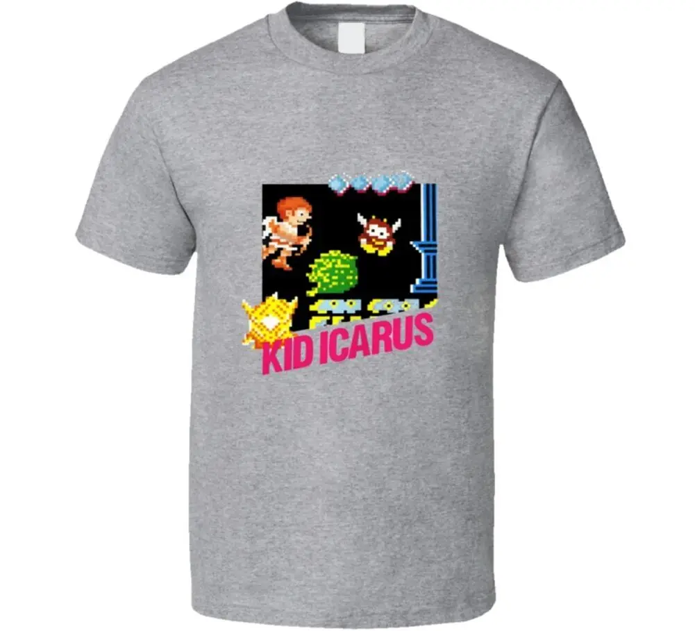 Kid Icarus Nes Box Art T Shirt Maniche Lunghe O Corte