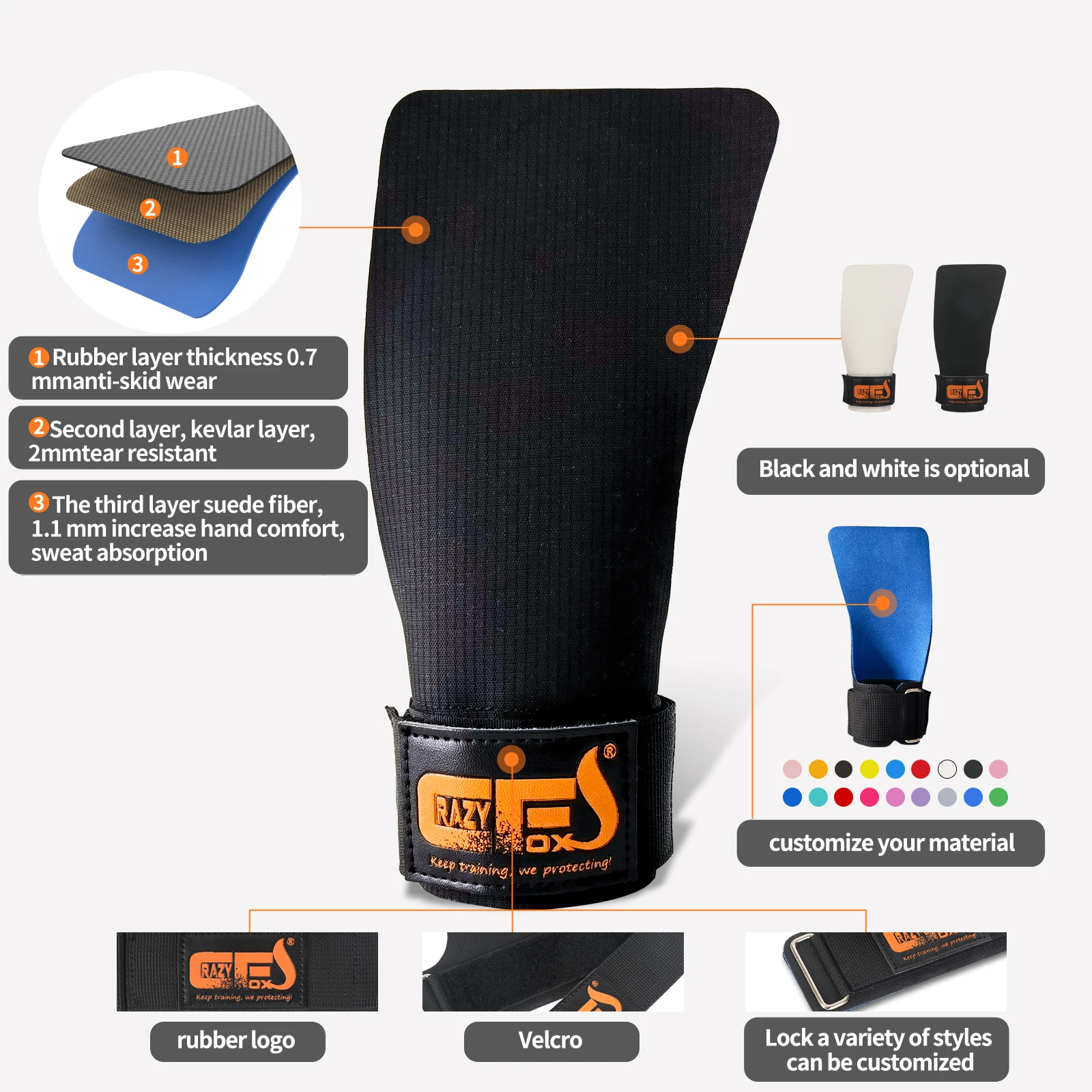 Weightlifting Grip Lifting glove Guantes Crossfit Guantes Para Entrenar Gym перчатки для подтягивая Luva MusculaçãoCalleras 5