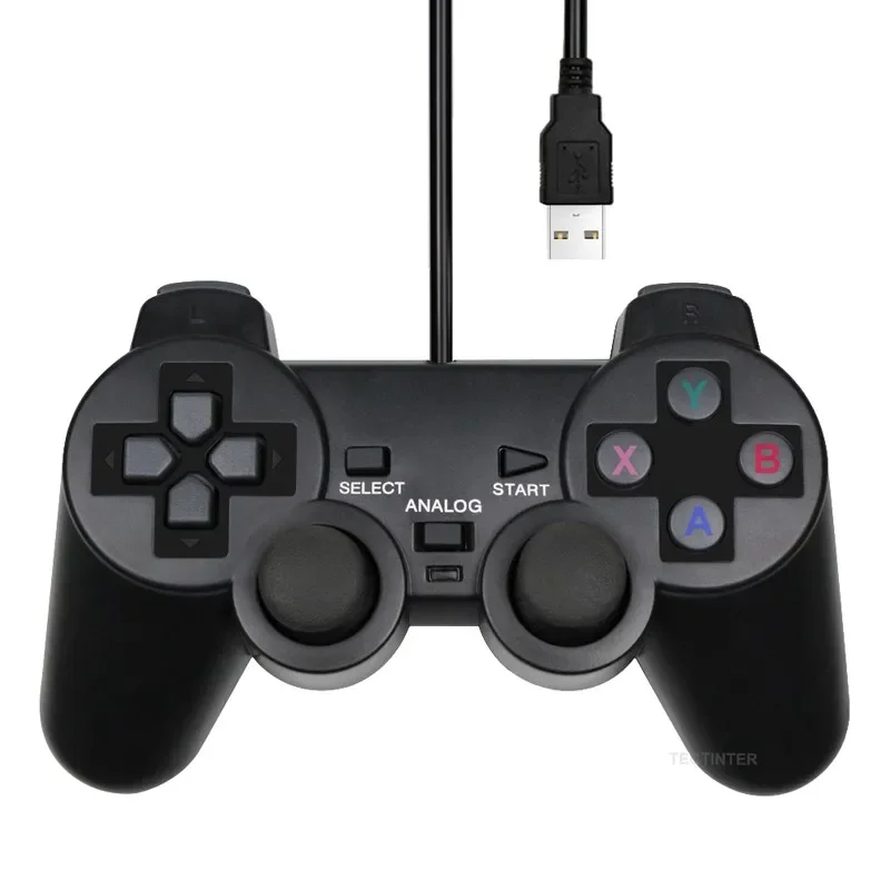 Joystick USB com Fio para PC, Controle de Jogo para Computador Laptop Windows, Acessórios de Jogo para WinXP, Win7, Win8, Win10