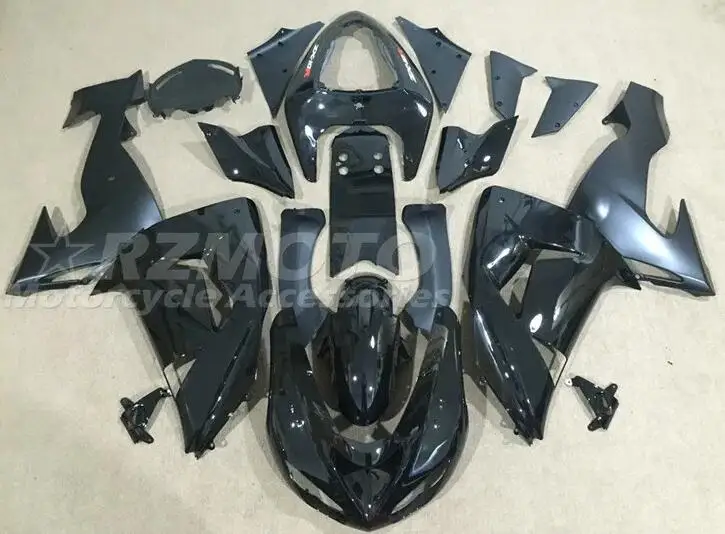 

Injection Mold New ABS Motorcycle Fairings Kit Fit For KAWASAKI ZX-10R ZX10R 2006 2007 06 07 Bodywork Set Black