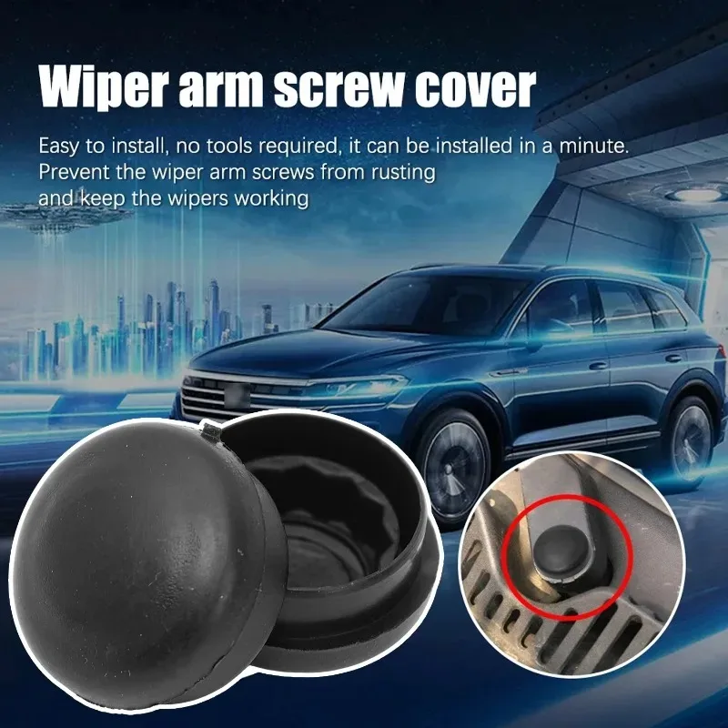 Front Wiper Arm Nut Cap Bolt Rocker Cover for VW Transporter T6 T4 T5 2000 2001 2002 2003 2004 - 2018 EuroVan Caravelle Vanagon