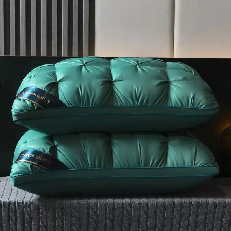 

Hotel Five Star Neck Protection Polyester Pillow Core 48x74cm Anti Mite Bedroom Bed Sleep Cervical Pillows Soft Home Textile