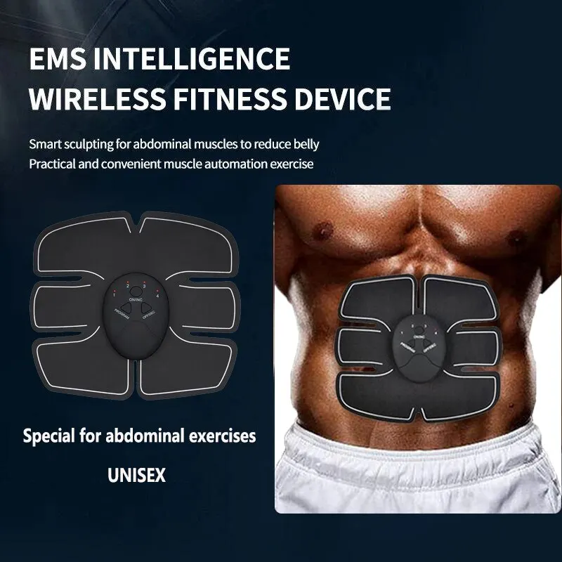 Abdominal Fitness Instrument EMS Sports Outdoor Abdominal Machine Slimming Belly Muscle Lazy People Abdom Unisex
