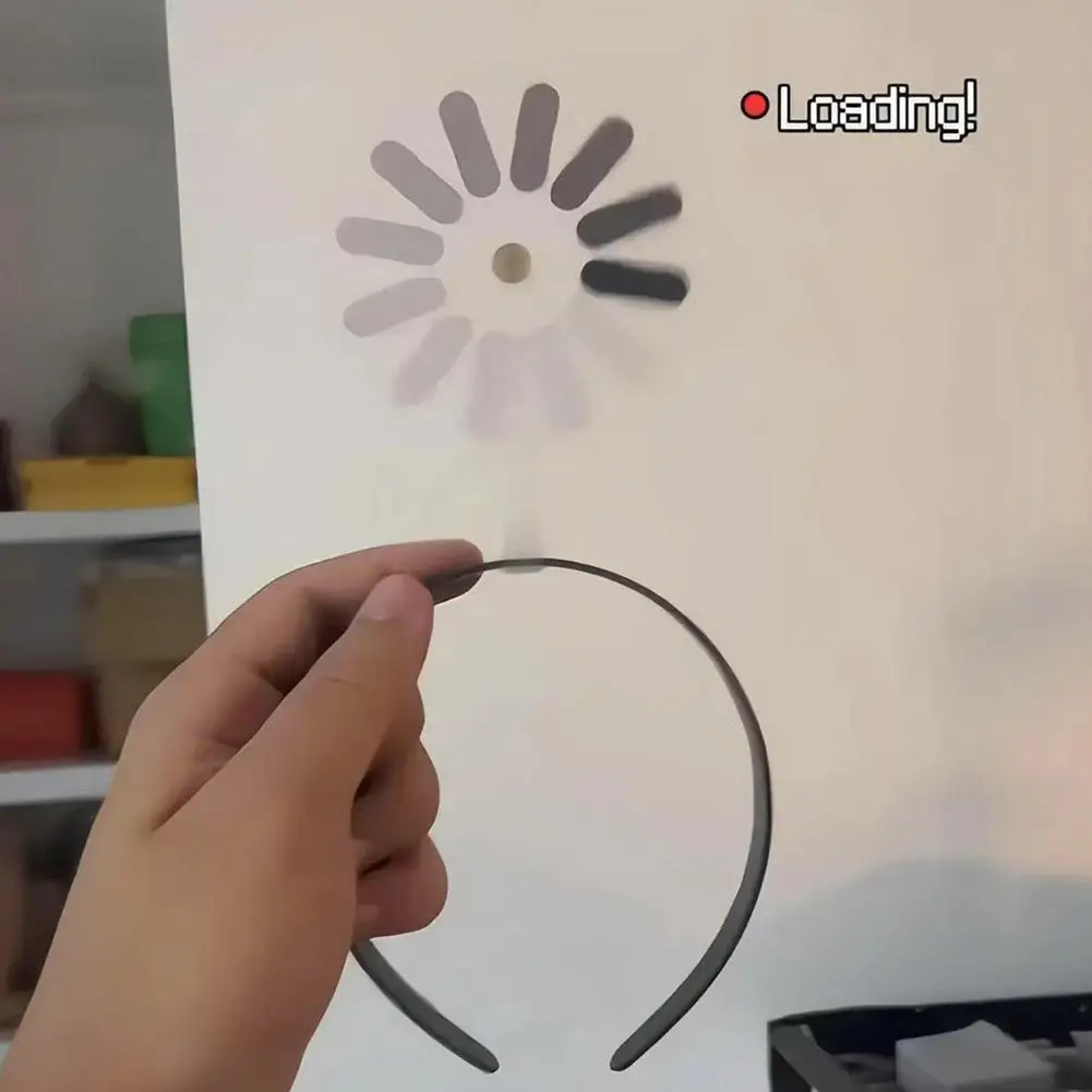 Brain loading Hair band Rotatable Funny Crash Hairpin Prank Creative Hair accessory For Halloween Birthday Party Decoration gift