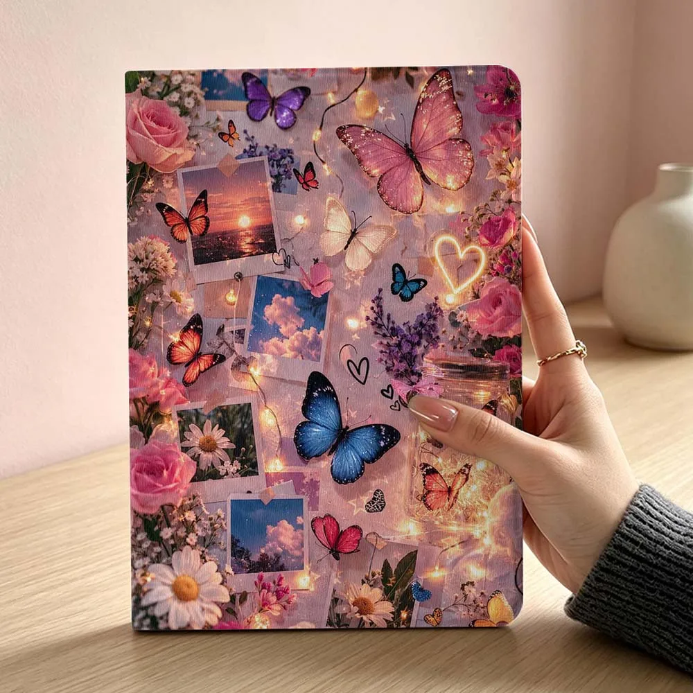Elegant Butterfly Design Soft Tablet Case