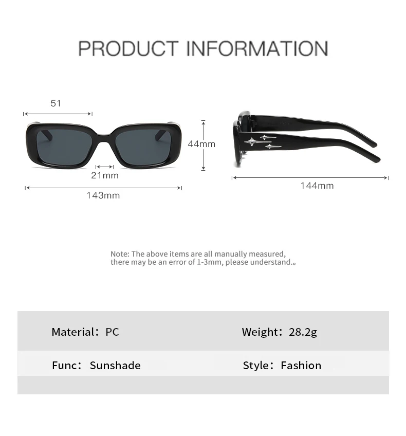 Wandern Y2K Stil Kleine Quadratische Anti Licht Gläser Frauen Kätzchen Auge Sonnenbrille Mode Bunte Spiegel Punk Sport Gläser – Detail 9