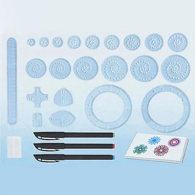 Designs Interlocking Gears & Wheels,draw Educational Toys 2022 New Spirograph Deluxe Set Design Tin Set Draw Spiral 4
