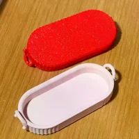Accessoire de cuisine miniature pour maison de poupée, assiette elliptique simulée en une seule pièce pour scène alimentaire 4