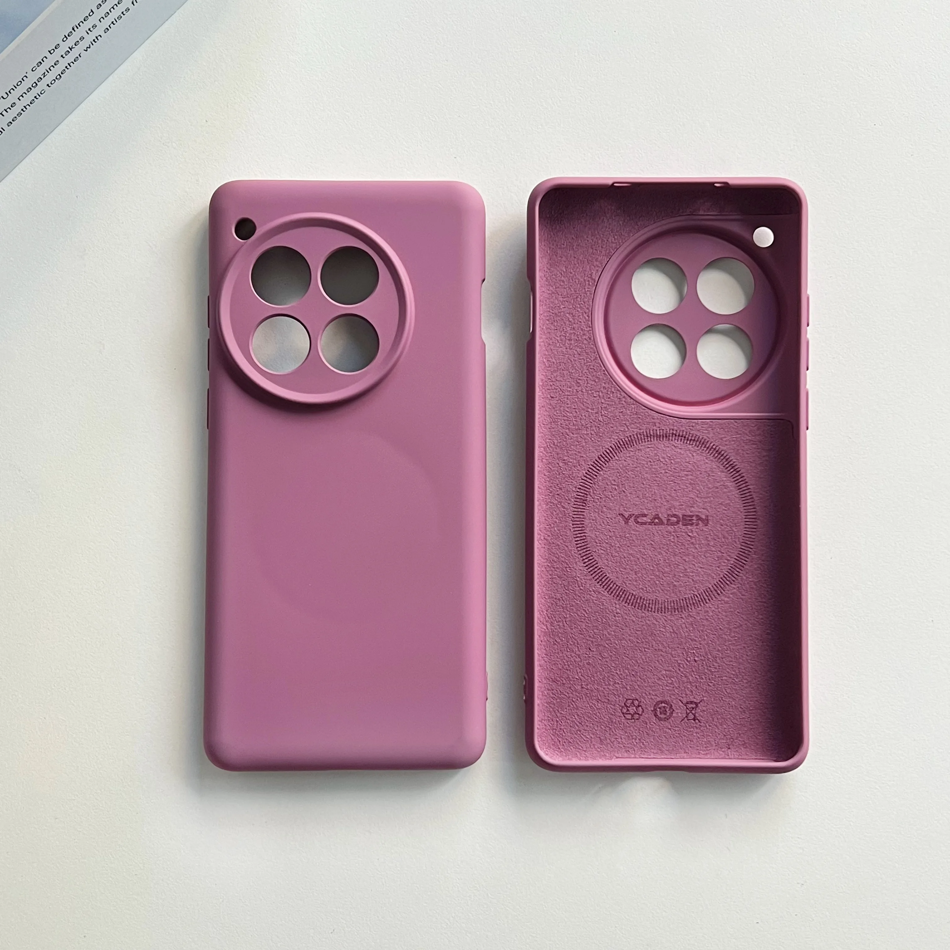 Magsafe-Compatible Shockproof Liquid Silicone Phone Case with Wireless Charging & Camera Protection
