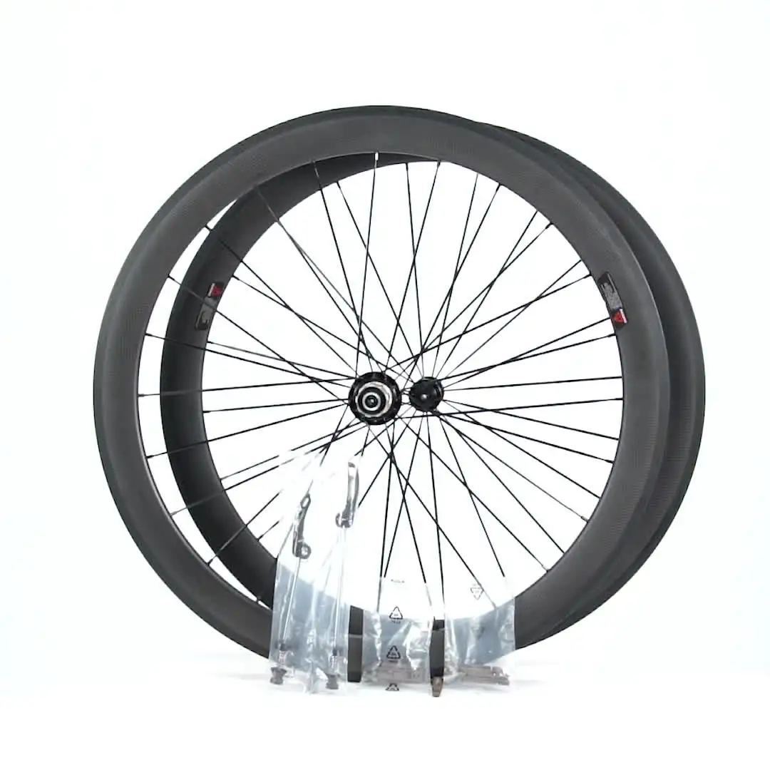 Paire De Roues Carbone CSC 700C - Hauteur 38-88 Mm - Moyeux R13 - Shimano/Campagnolo - Tubeless Ready