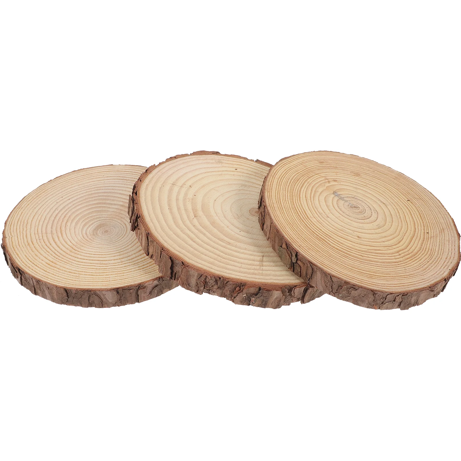

3 Pcs Outdoor Wooden Stepping Stones Garden Craft Pendant Paver Decor for Log Patio and Walkway