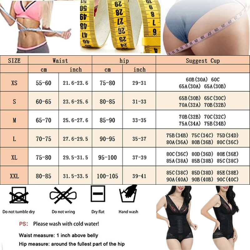 GUUDIA Women Waist Trainer Bodysuit Tummy Control Full Body Shaper Slim Cincher Seamless Shapewear Waist Slimming Bodysuits
