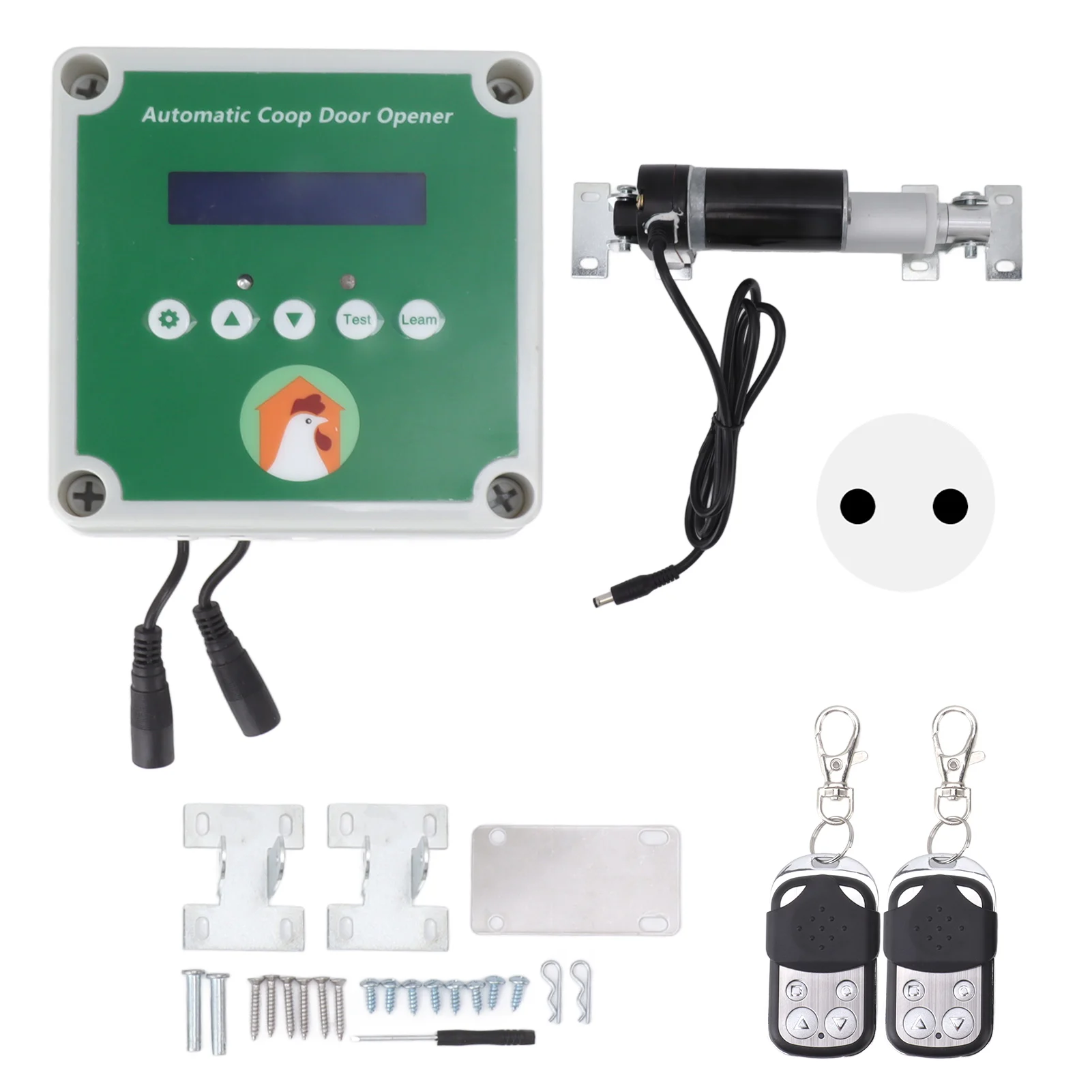 Porta Automatica Per Pollaio Con Timer LCD – Apertura E Chiusura Programmabile, Impermeabile, Anti-Pizzico, Per Polli, Gatti E Cuccioli, Alimentazione A Batteria