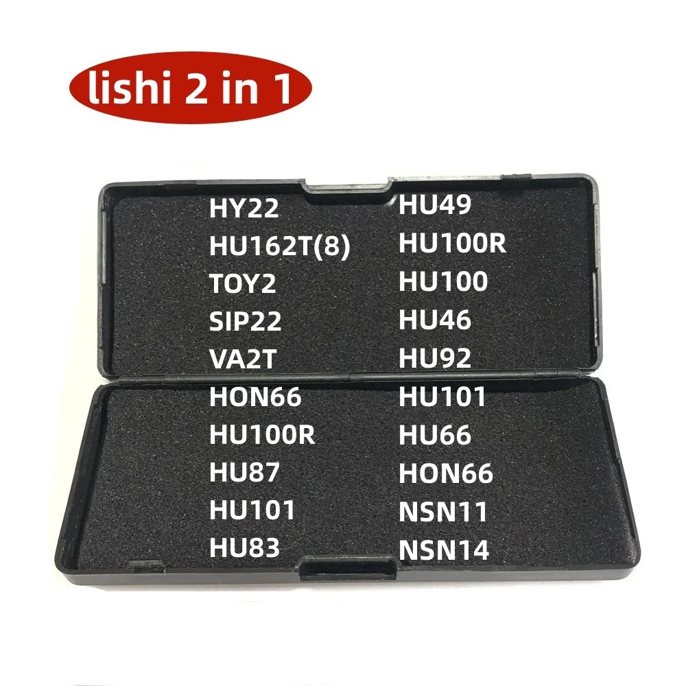 2 in 1 B111 CY24 DWO4R DWO5 F038 GM37 GM39 HU49 HU46 HU87 HON58R HON70 HYN11 HY15 HYN7R HY16 HY17 NSN11 NSN14 Hot Lishi Tool lishi tool hot lishi tool