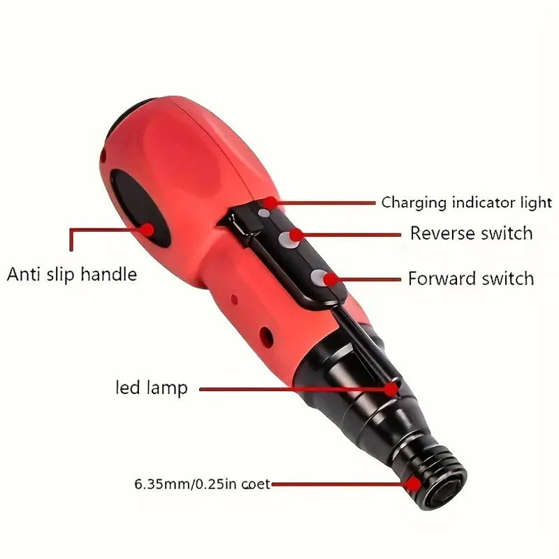 1 PC Mini Electric Screwdriver Multi Functional Portable Electric Screwdriver Powerful Rechargeable Screwdriver 2