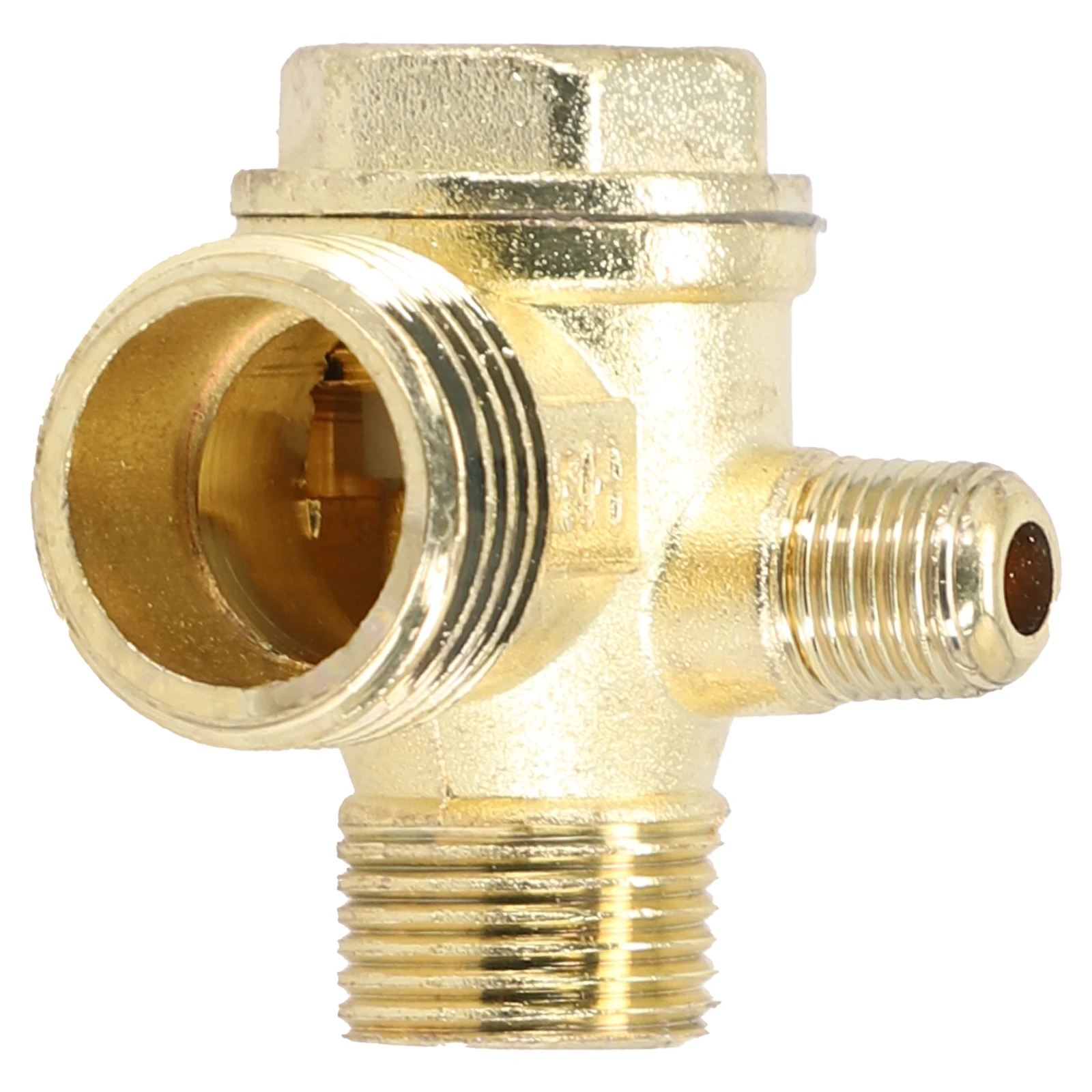 

3-Way Unidirectional Check Valve Connect Pipe Fittings Zinc Alloy Air Compressor Check Valve Connection Pipe Fitting Replacement