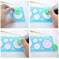 Geometry Spirograph Drawing Stencils Set Painting Template Art Crafts Creative Kids Educational Toy Variety of Flowers Ruler 2