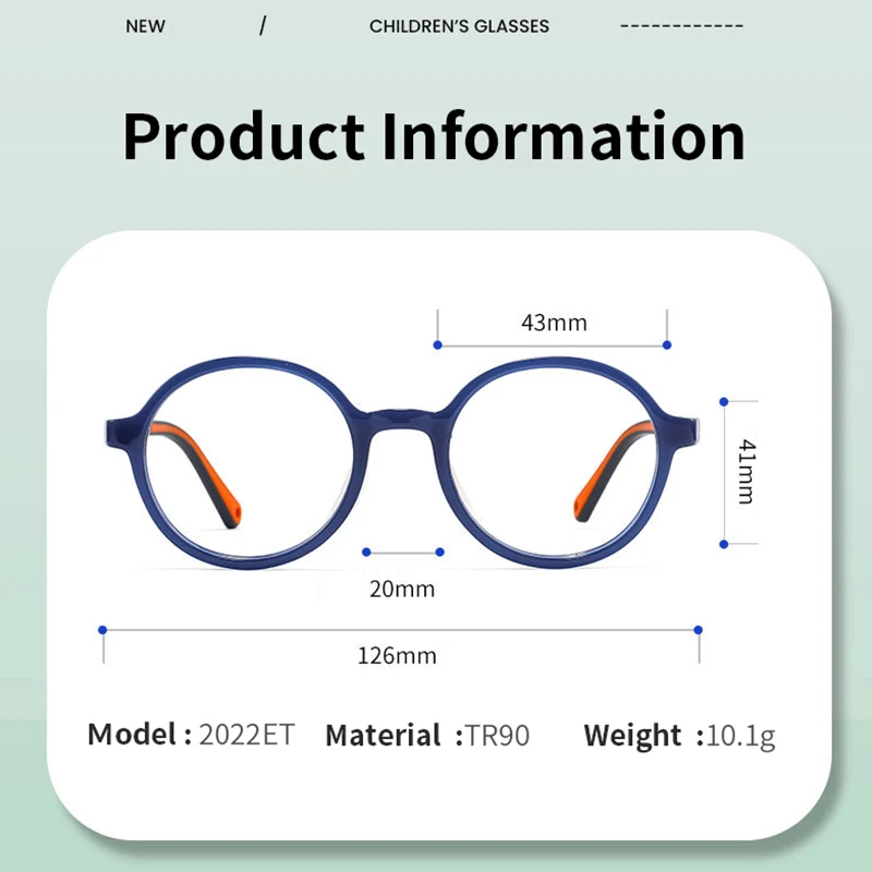 Flexible Children's Anti Blue Light Computer Glasses Kids Boy 0 Diopter Spectacles Myopia Optical Fashion Glasses Frame