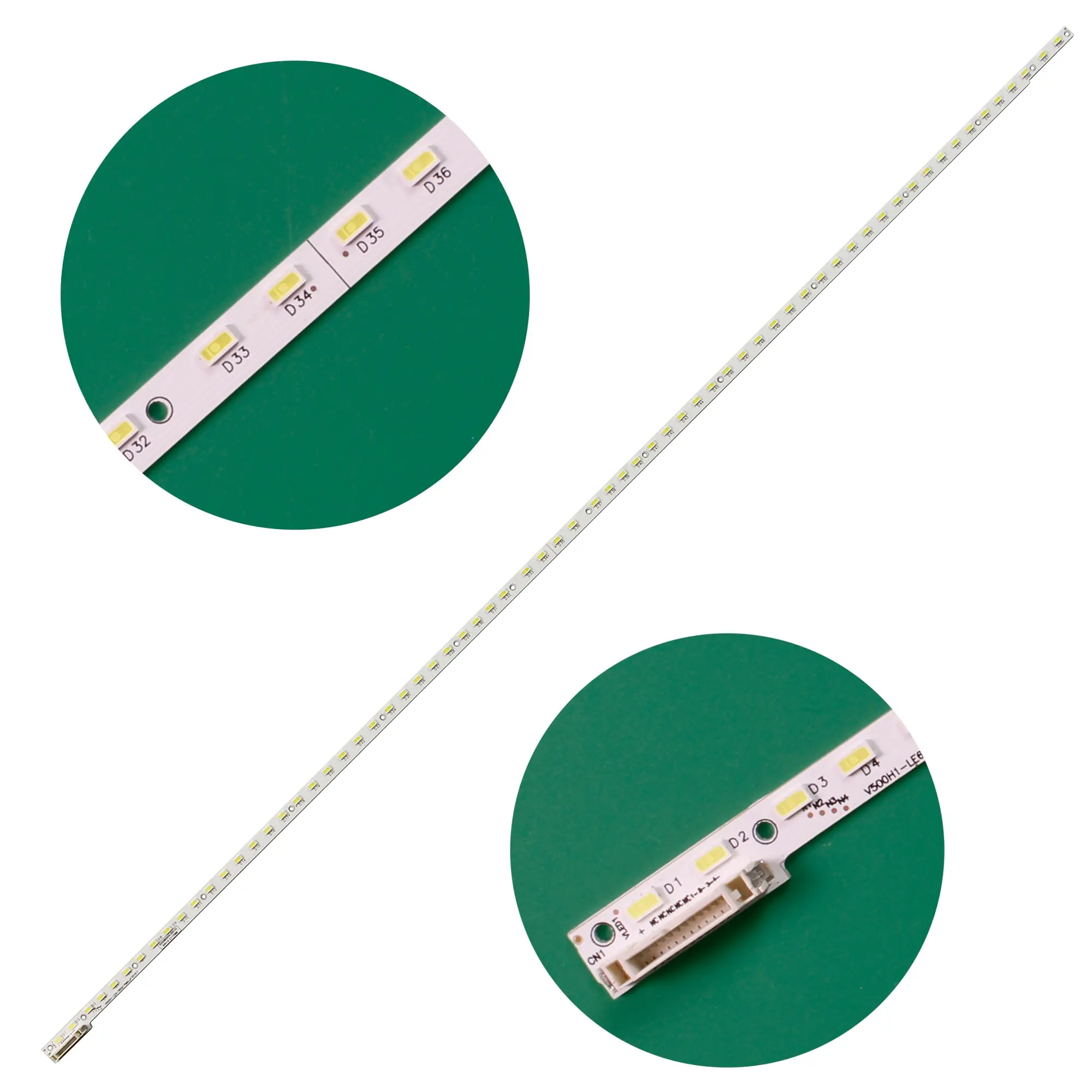 Tira de Led para Bush 50 211f M0004: N31a V500h1-le6-trem7 Trew7 V500hj1-le8 Rev.c1 50l5450c Led50m5580af 10 Pcs 68led 620 mm 50