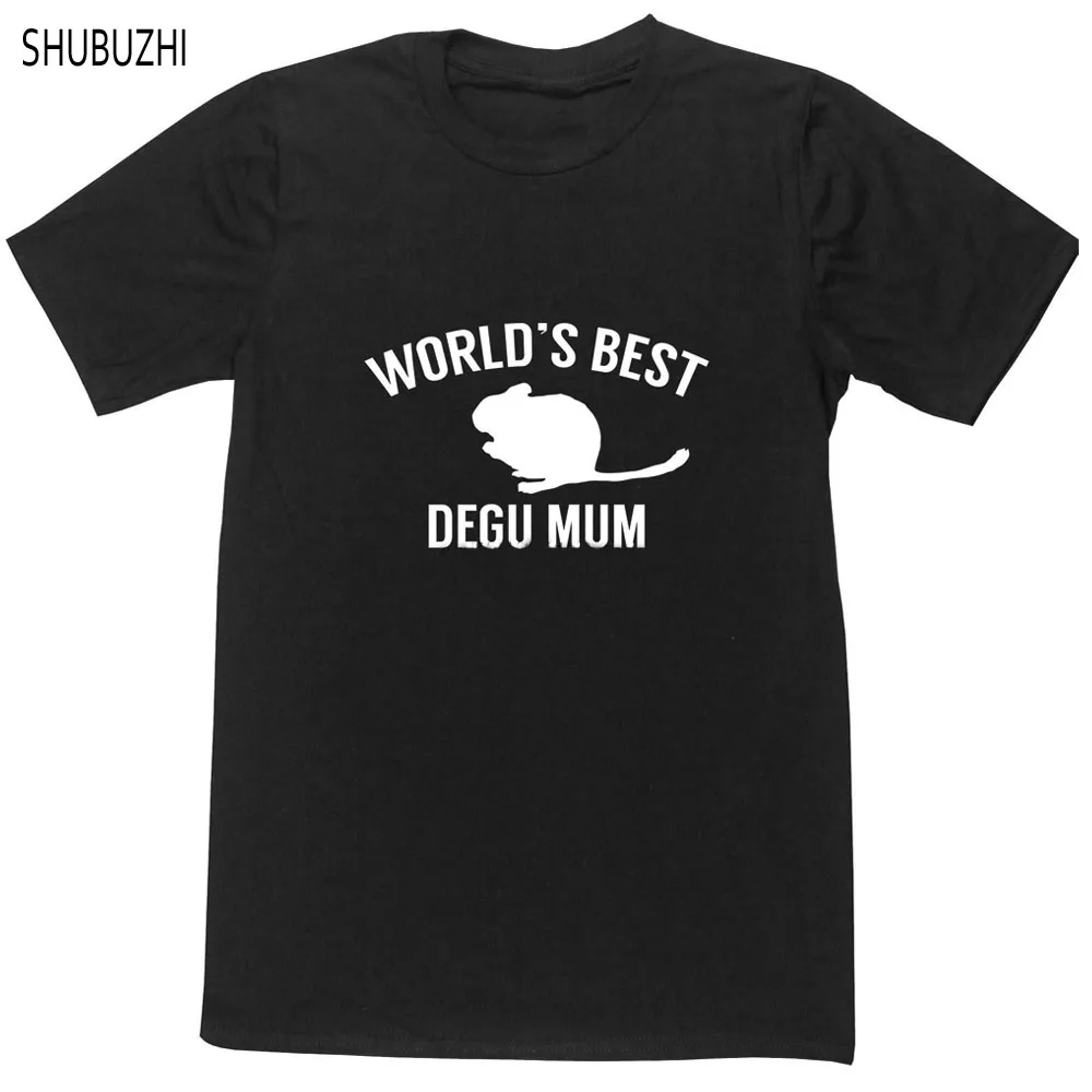 Prezzo Più Economico Tshirt Uomo Brand Tee-Shirt Worlds Best Degu Mum T-Shirt Unisex Animal Pet Lover Nature Octodon Chile Summer Tops