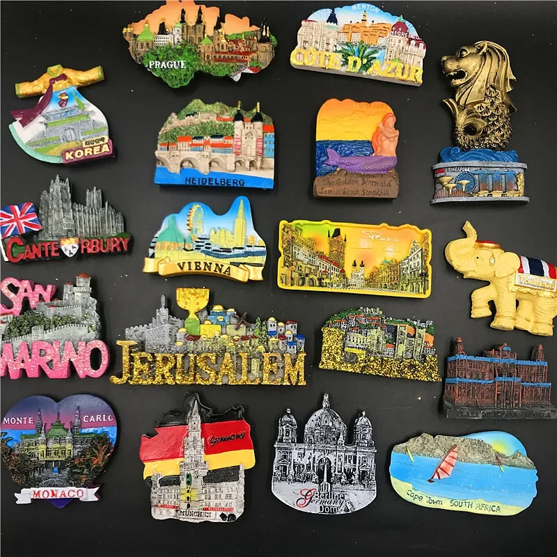 Fridge Magnets for Munich Monaco SAN Marino Jerusalem South Africa Heidelberg Czech Republic Korea Lisbon Prague Spain and Thailand,magnetic fridge magnets,magnetic fridge stickers,refrigerator decor