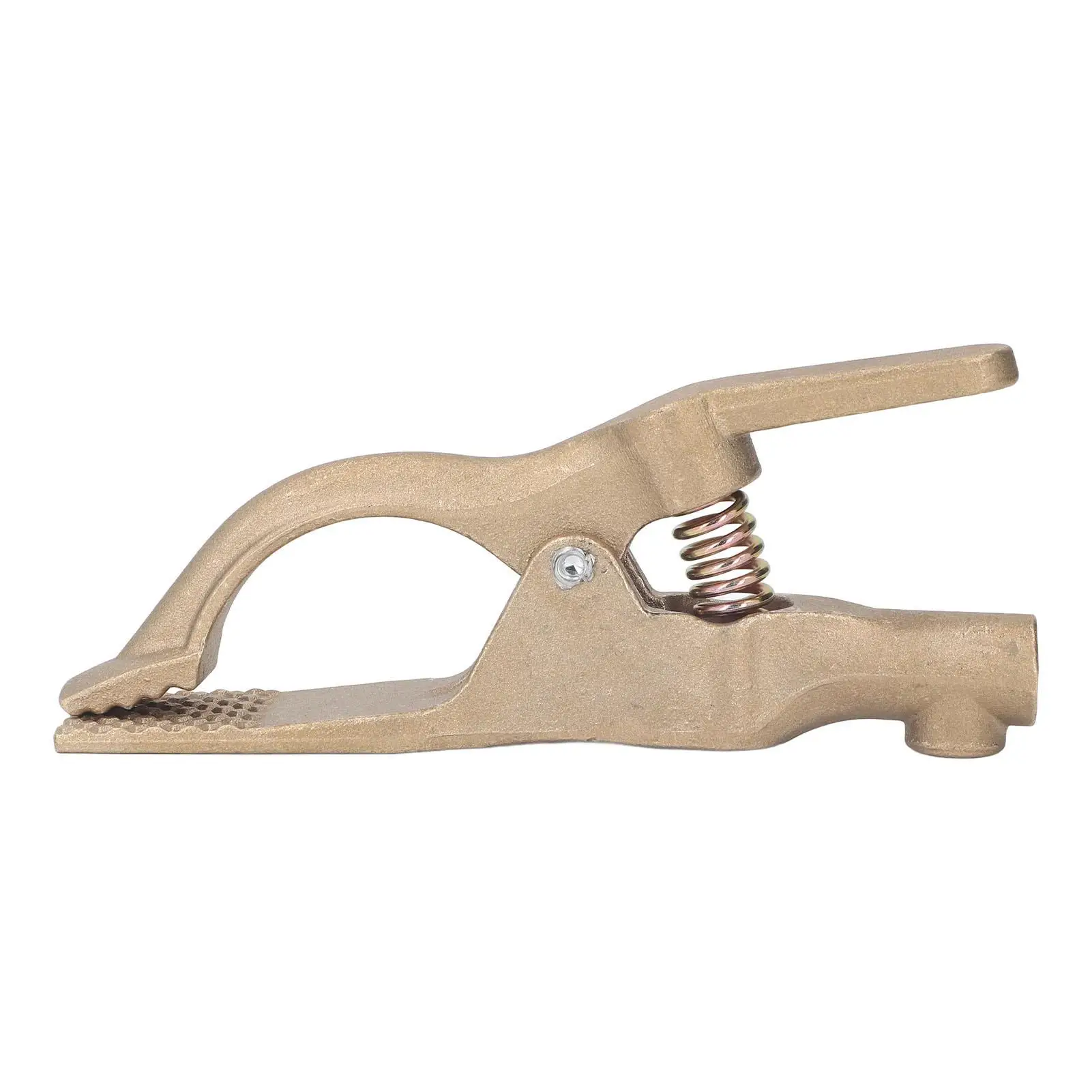 Brass Welding Ground Clamp 35mm Opening-High Conductivity, Oxidation Resistant, 500A Grounding Clip