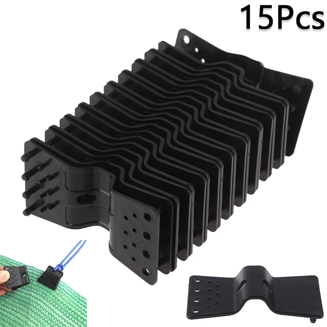 15Db Pillangó Napfényes Nettó Klip Otthoni Kerítés Telepítés Hook Üvegházhatású Film Nap Árnyékolás Bilincs Kültéri Sátor Függő Fogó