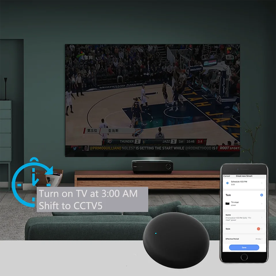 Tuya wifi smart ir fernbedienung smart life app ersetzen tv dvd aud ac remote arbeitet mit alexa google home – Detail 10