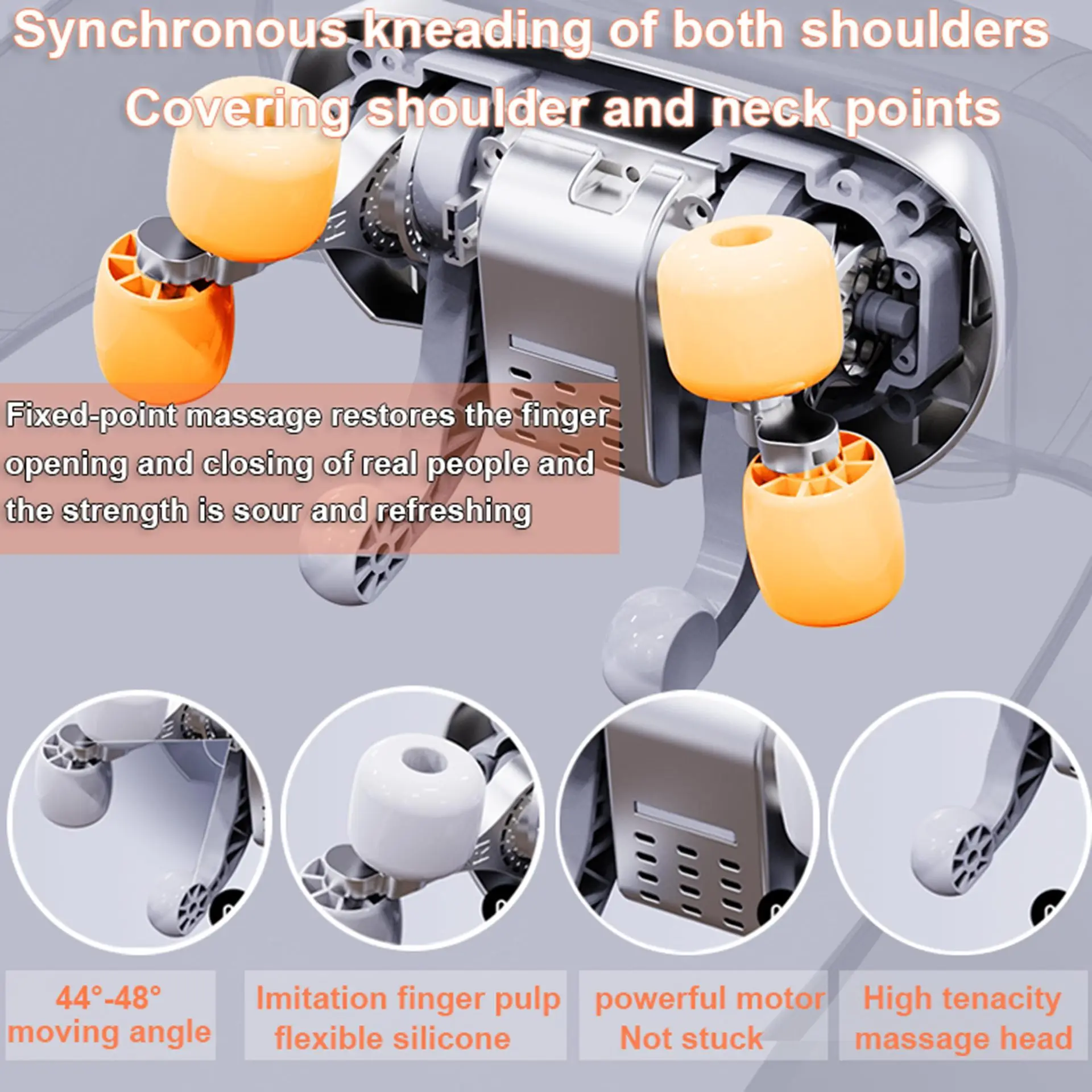 Neck Massager For Pain Relief Rechargeable Trapezius Muscle Kneading Shoulder Cervical Spine Multifunction Body Home Massagers
