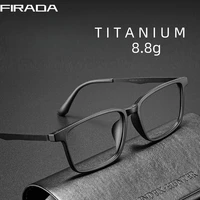 FIRADA mode lunettes confortables rétro affaires lunettes en titane carré optique Prescription lunettes cadre pour hommes A1003 1