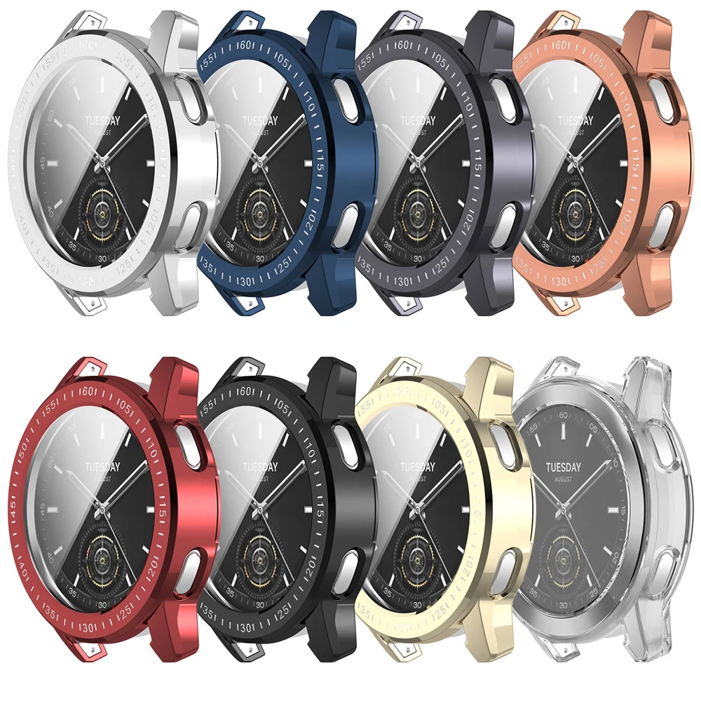 Full Protective Case Cover Shell For Xiaomi Watch S3 SmartWatch Replacement Accessories Frame Cases 360 TPU Screen Protective watch screen protector case watch protective case watch case watch protective cover tpu protective case watch screen protector