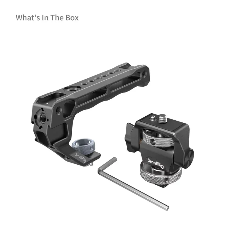 SmallRig 5322 Top Handle with Monitor Support Kit Compatible with Cold Shoe For