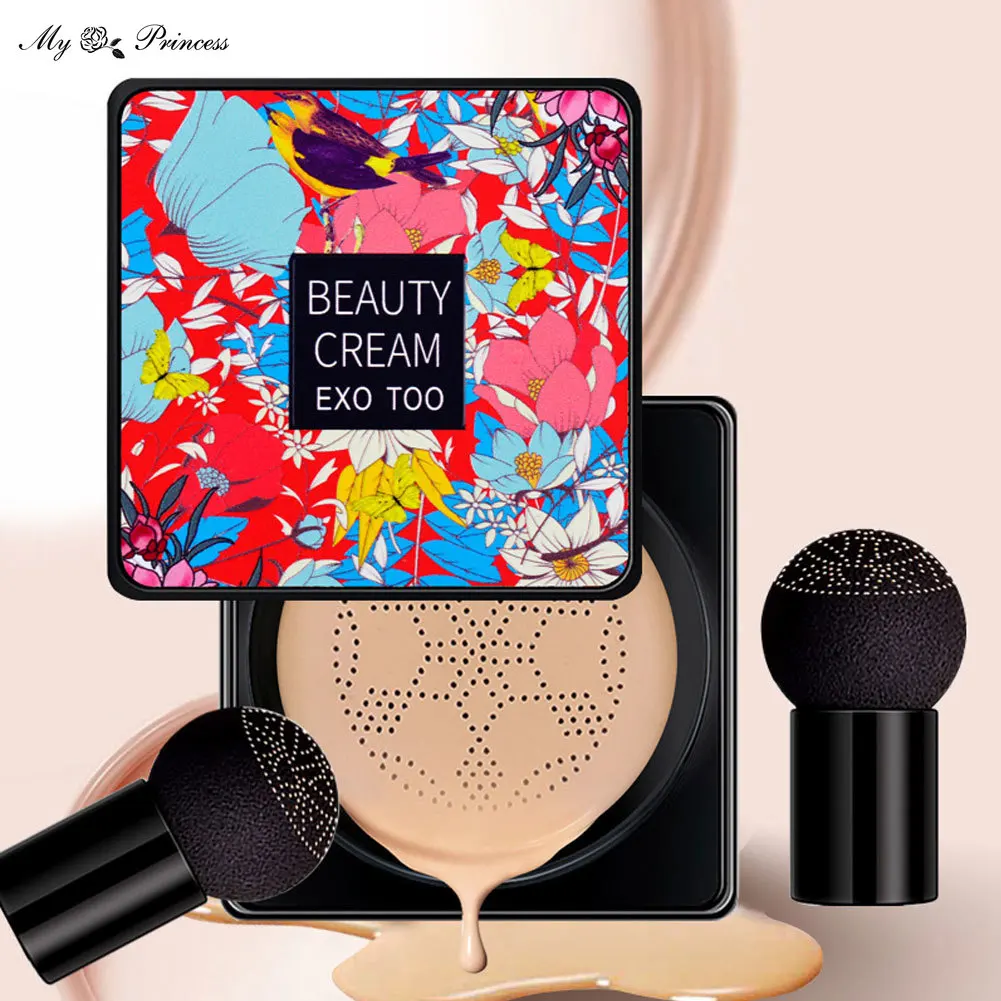 Magic Foundation Mushroom Head Air Cushion CC Cream Waterproof Brighten Foundation Cream Women Base Makeup Face Korean Cosmetics