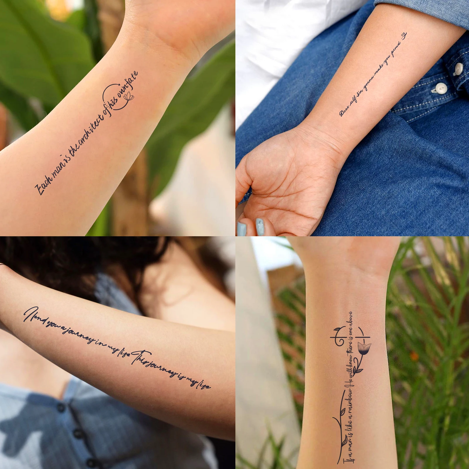 Temporary tattoo sticker 10 Sheets