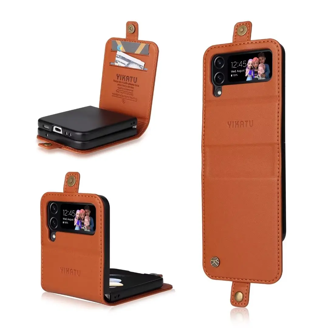 Custodia Antiurto Per Samsung Galaxy Z Flip 3 Z Fold 4 Z Flip 4 Z Fold 3 Custodia Flip Cover Protettiva In Pelle Simulata