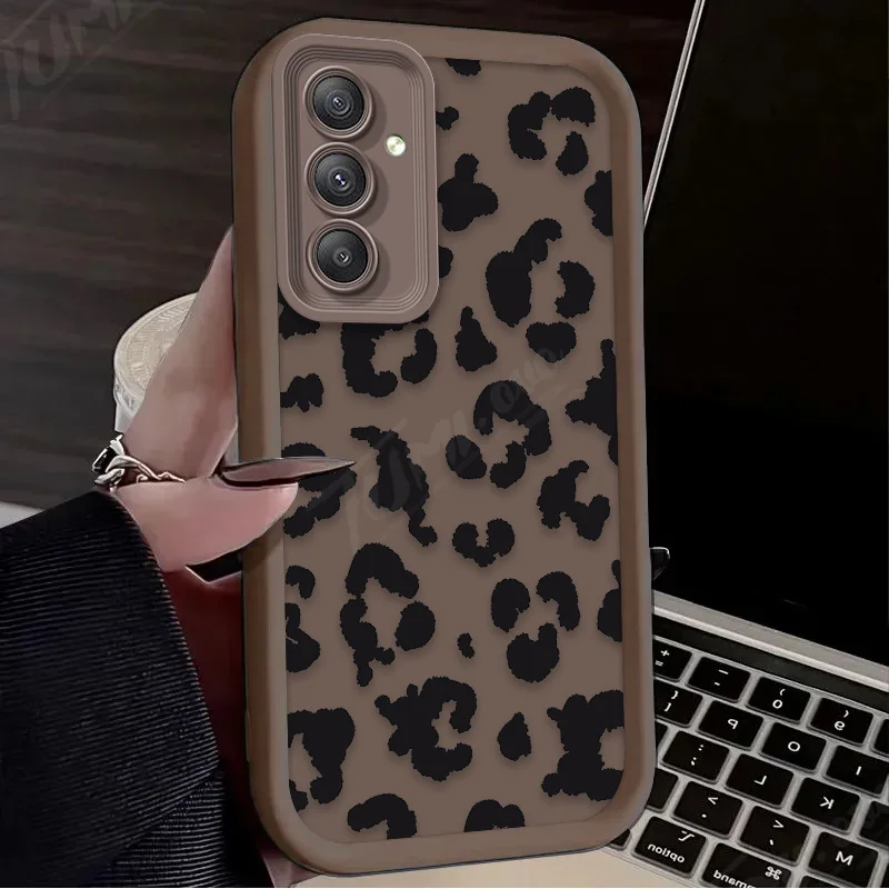 Stylish Black Leopard Zebra Print Protective Phone Case