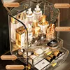 Cosmetic Storage Box, Seamless Dust-Proof Organizer, Transparent Storage Case, Large Capacity Box for Makeup 4