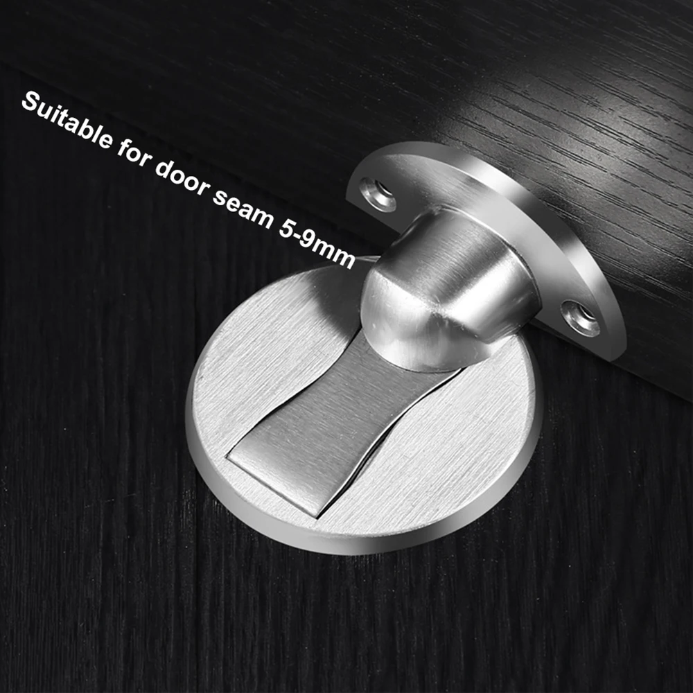 TFAAI Magnetic Door Stopper Floor Mount Invisible Door Stops Heavy Duty Self Adhesive Wall Protector for Home Bedroom Doorstop