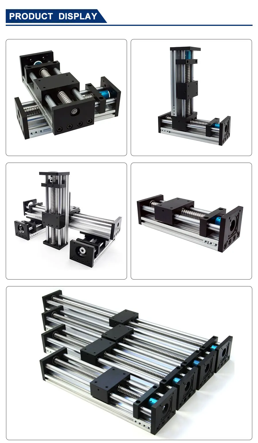 Hochpräzises GGP 50 mm 100 mm Kugelumlaufspindel 1204 1605 1610 Gleitschiene Linearführung Bewegtisch-Aktuatormodul 3D-Drucker XYZ – Detail 13