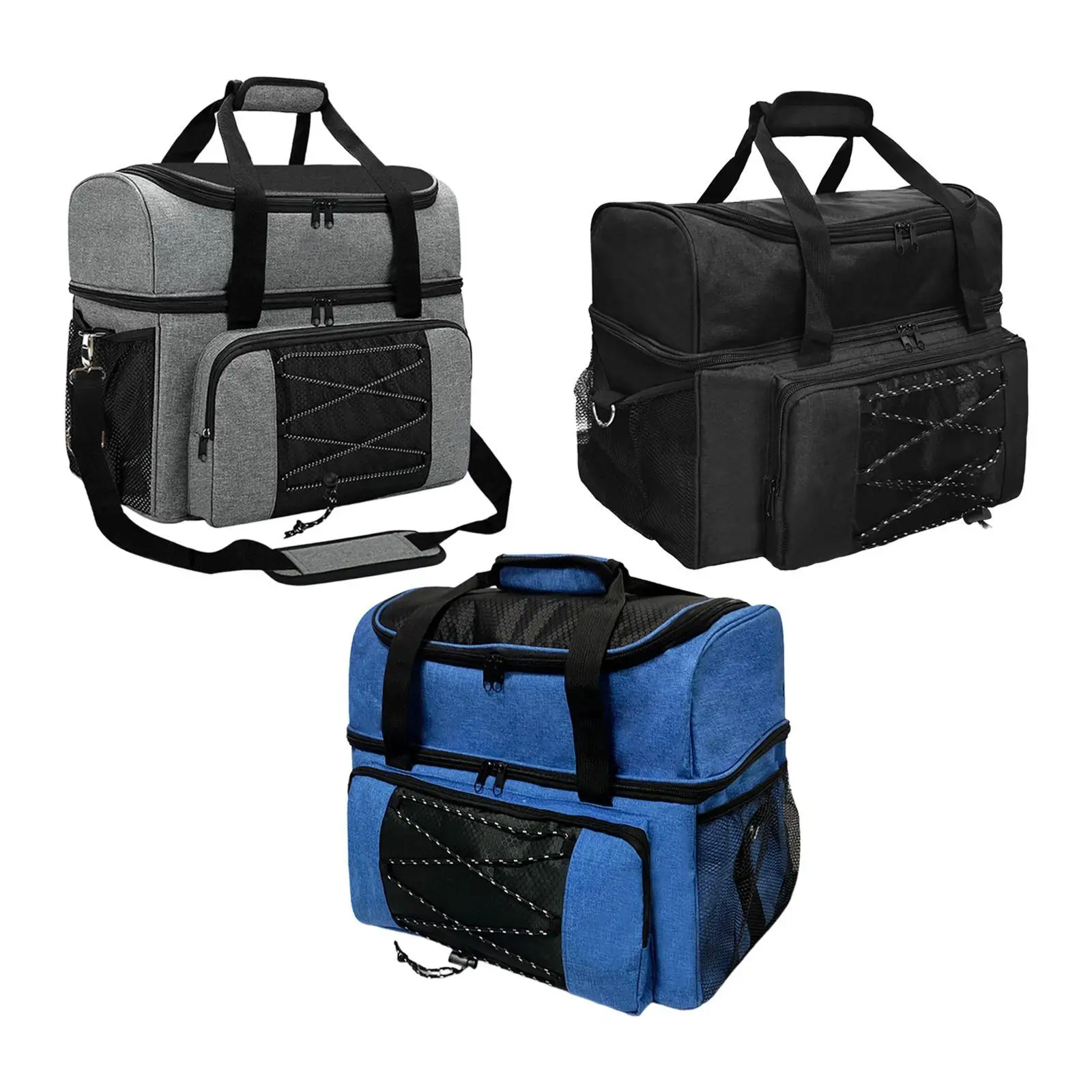 Bowling Ball Bag Bowling Equipment Bag Large Capacity 2 Balls