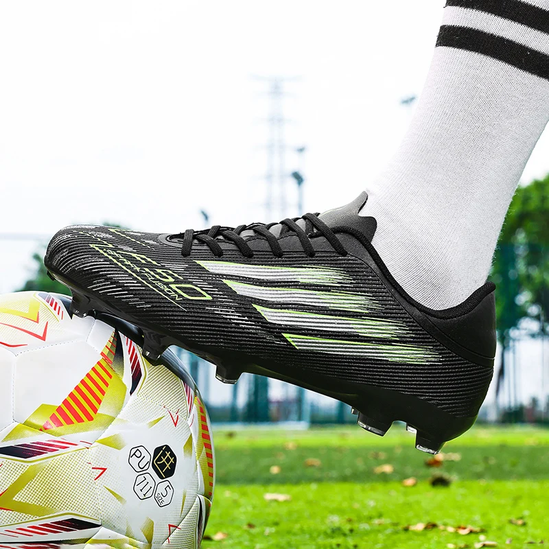 Premium Unisex Non-Slip Ankle Football Boots - Comfortable Professional Soccer Sneakers for Men & Boys