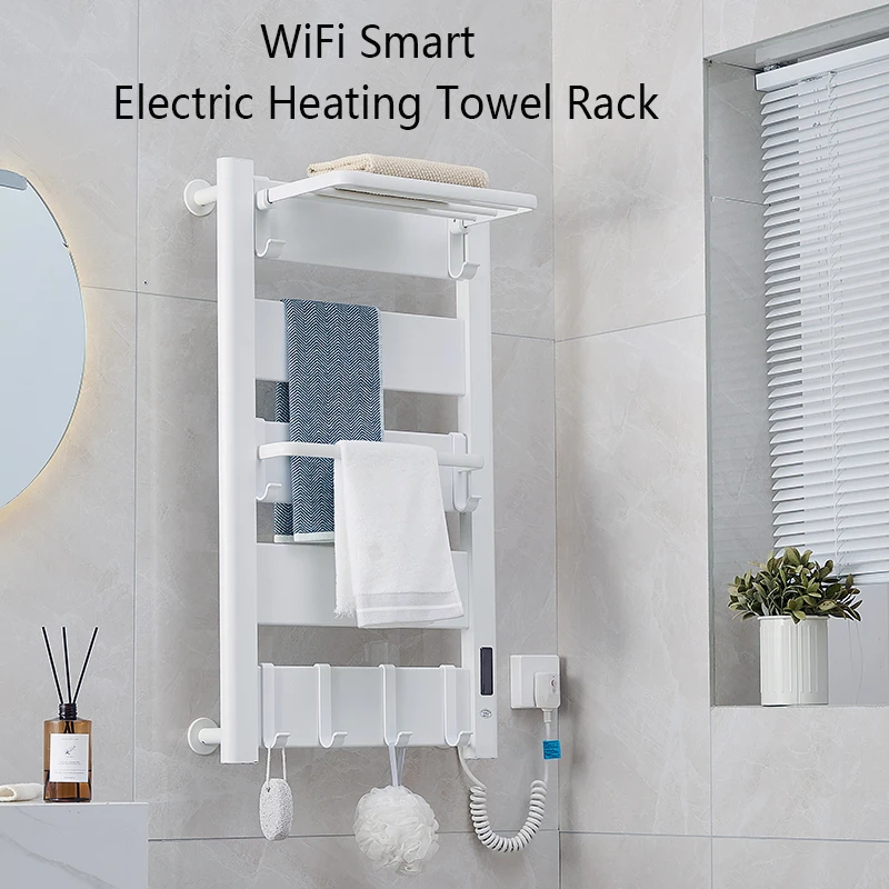 ชั้นวางผ้าขนหนูทำความร้อนไฟฟ้าอัจฉริยะ WIFI, ตะแกรงพักขนมให้ผ้าเช็ดตัวแห้งเสื้อผ้าแห้งผ้าเช็ดตัวไฟฟ้าเครื่องทำความร้อนในห้องน้ำ 1