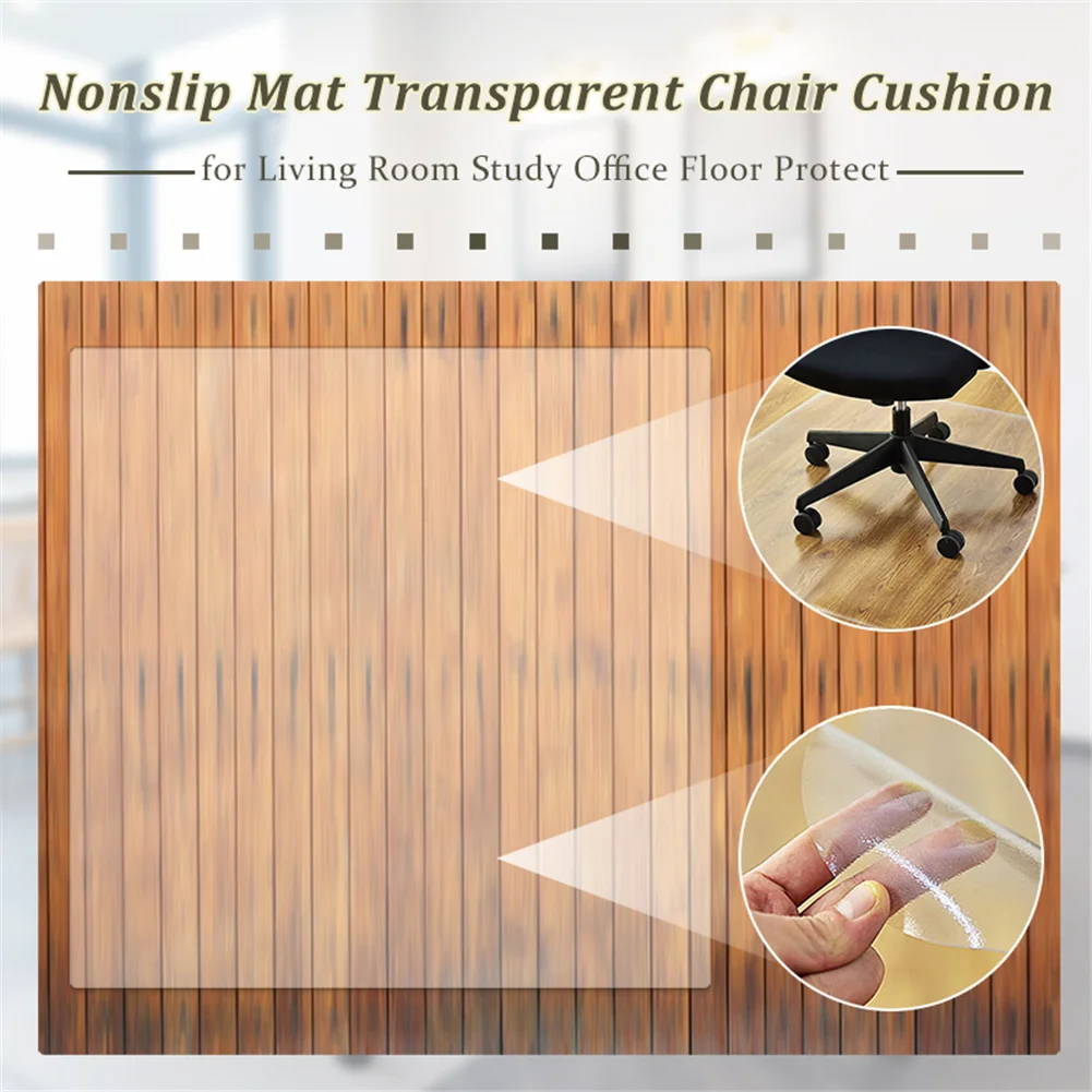 Floor mat transparent nonslip rectangle floor protector mat for home office rolling chair for home office rolling room accessories