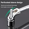 TUOSEN L Type Pipe Perforation Elbow Wrench Double Head Outer Hexagon Socket Sleeve Spanner Remove Fix Screw Nut 2