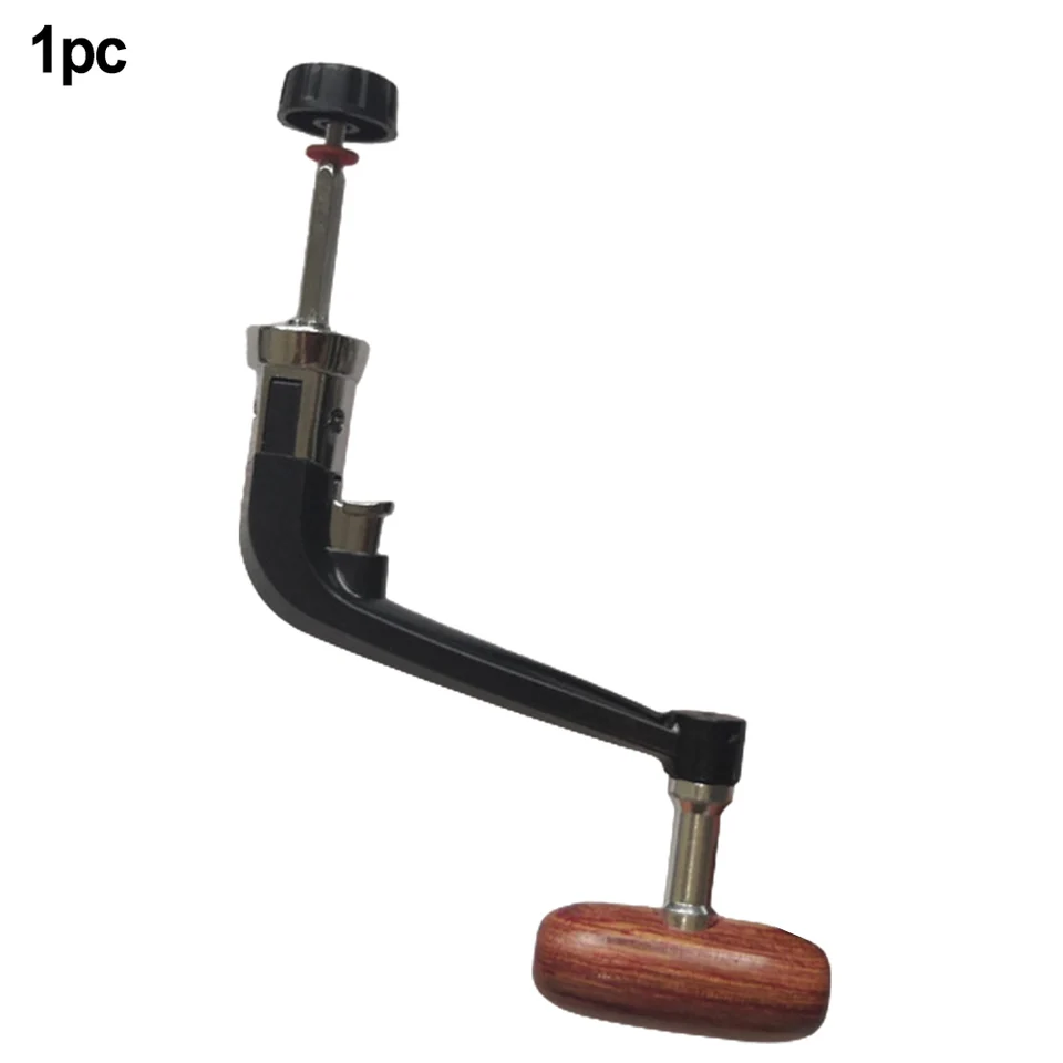 3er Set Angelrollen Griffe - Faltbare Spinnrollen Griffe Mit Holzknopf, Nicht Rutschig