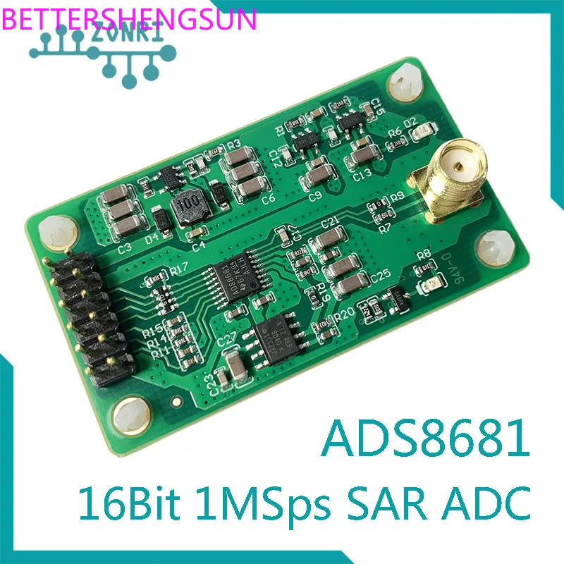 

Модуль Ads8681 16bit 1msps Sar Adc, однополярный вход 2,56-12,288 в