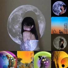 

Fantasy Moon/Sunset Projection Lamp Background Projector Night Light Galaxy Light Photo Prop Wall Lights Party Bedroom Decor