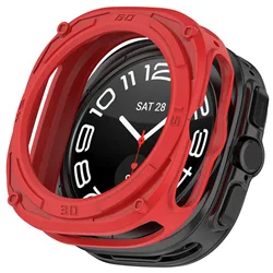 Ultra Watch Silicone Protective Case - Soft TPU Cover Shell for 47mm Watch Accessories (RED)